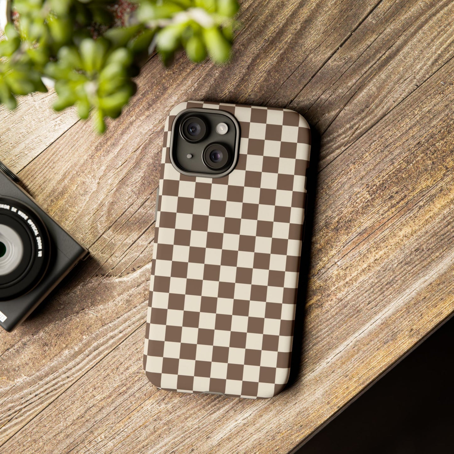 Chocolate Checkerboard Airi Case | Tough Phone Case