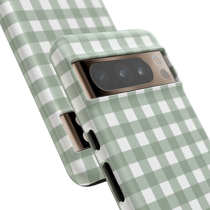 Green Gingham Airi Case | Tough Phone Case