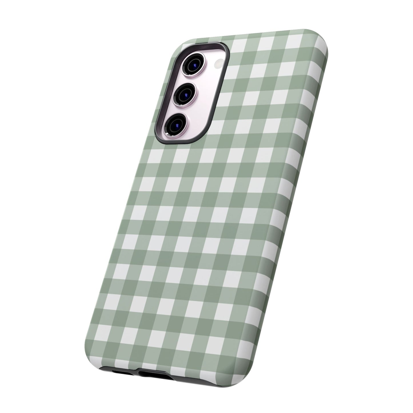 Green Gingham Airi Case | Tough Phone Case