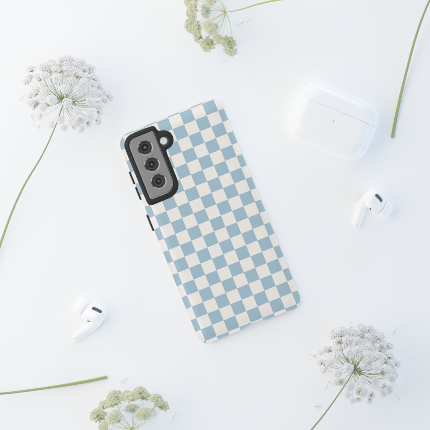 Blue Checkerboard Airi Case | Tough Phone Case