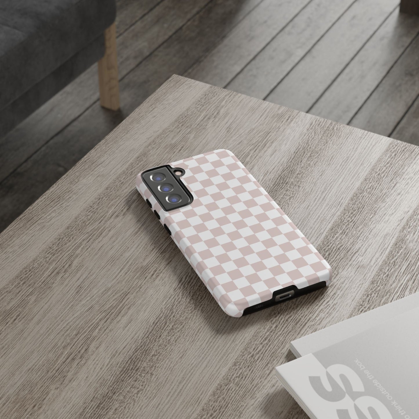 Nude Checkerboard Airi Case | Tough Phone Case