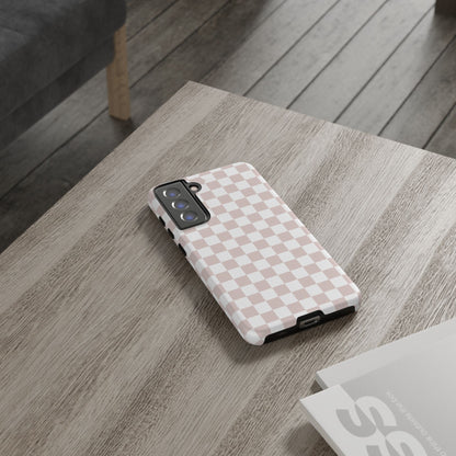 Nude Checkerboard Airi Case | Tough Phone Case