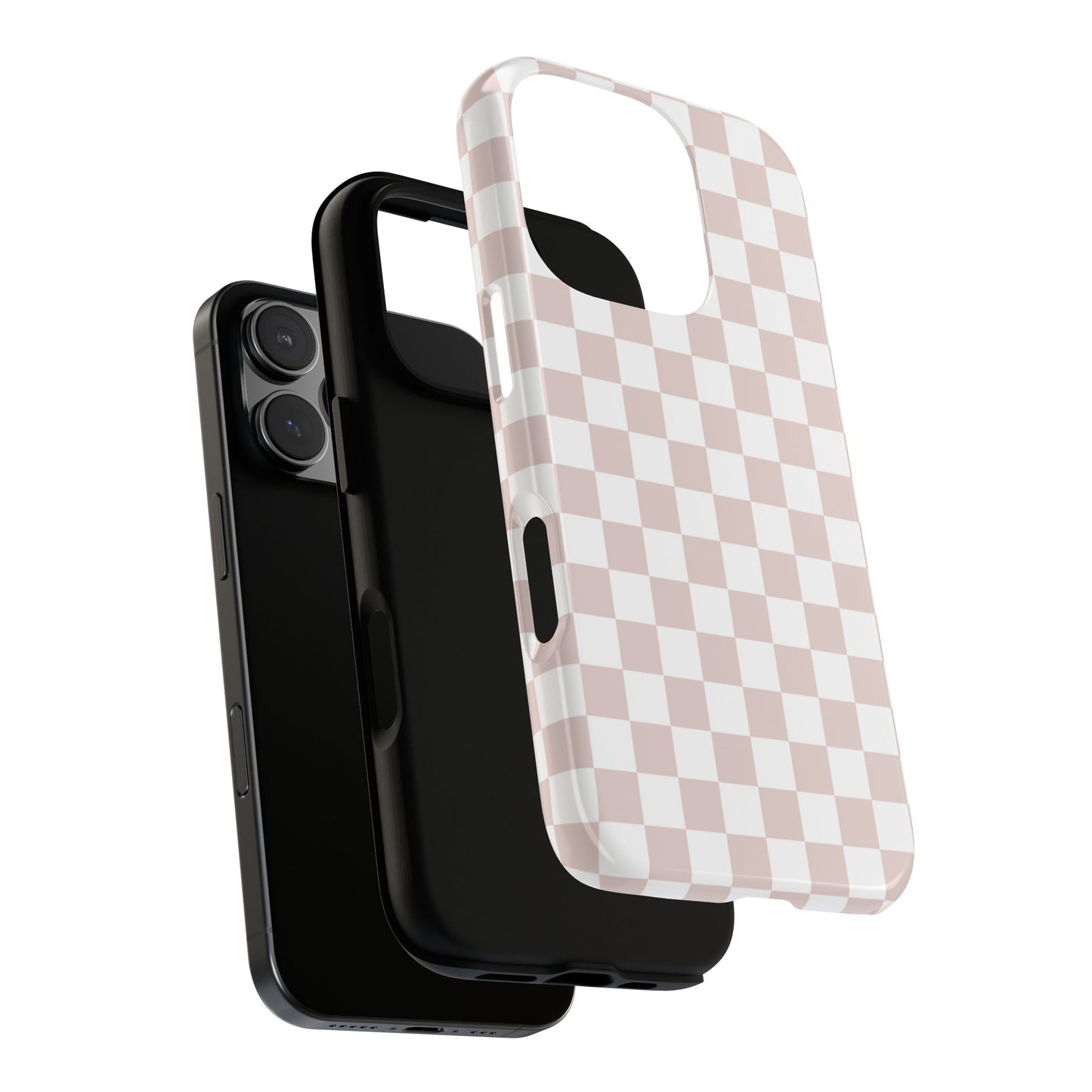 Nude Checkerboard Airi Case | Tough Phone Case