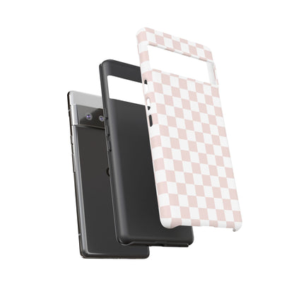 Nude Checkerboard Airi Case | Tough Phone Case