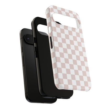 Nude Checkerboard Airi Case | Tough Phone Case