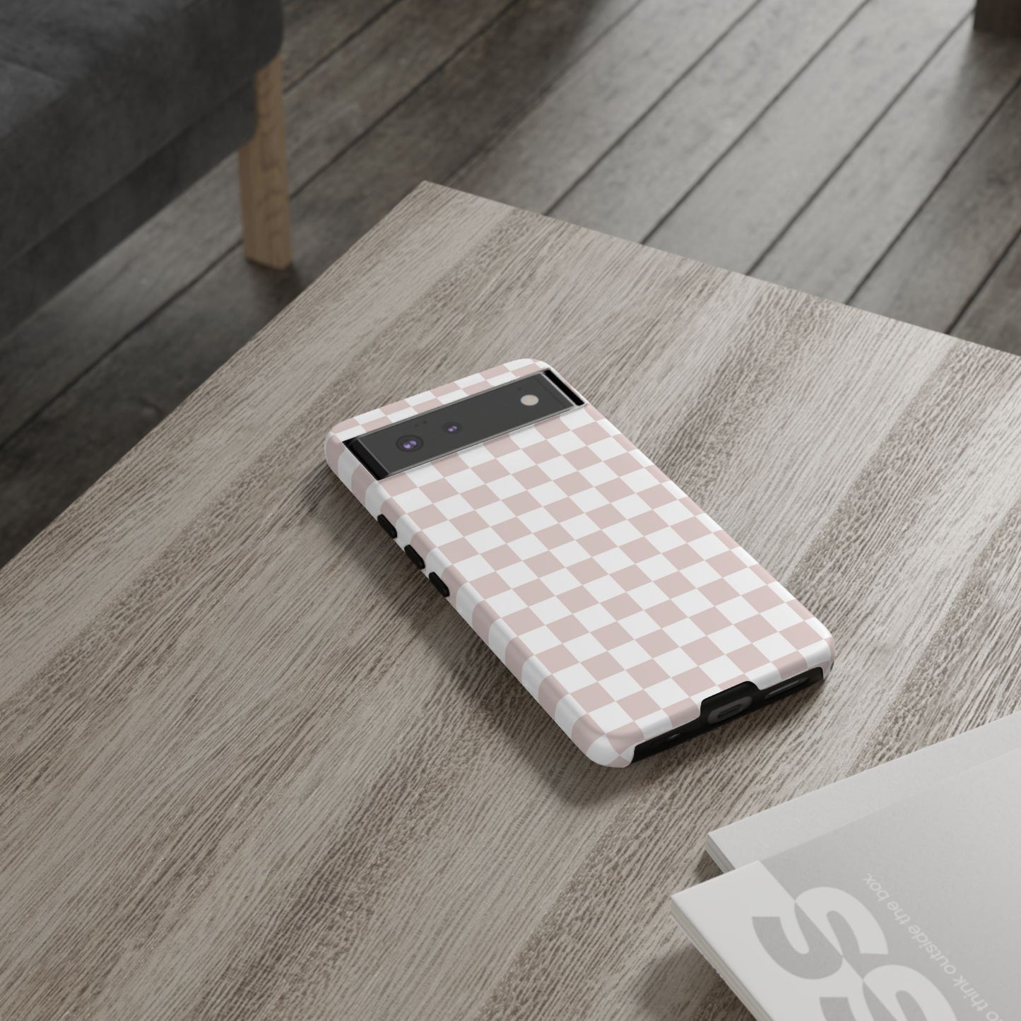 Nude Checkerboard Airi Case | Tough Phone Case