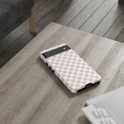 Nude Checkerboard Airi Case | Tough Phone Case