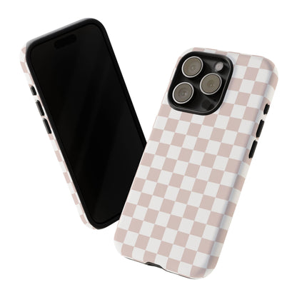 Nude Checkerboard Airi Case | Tough Phone Case