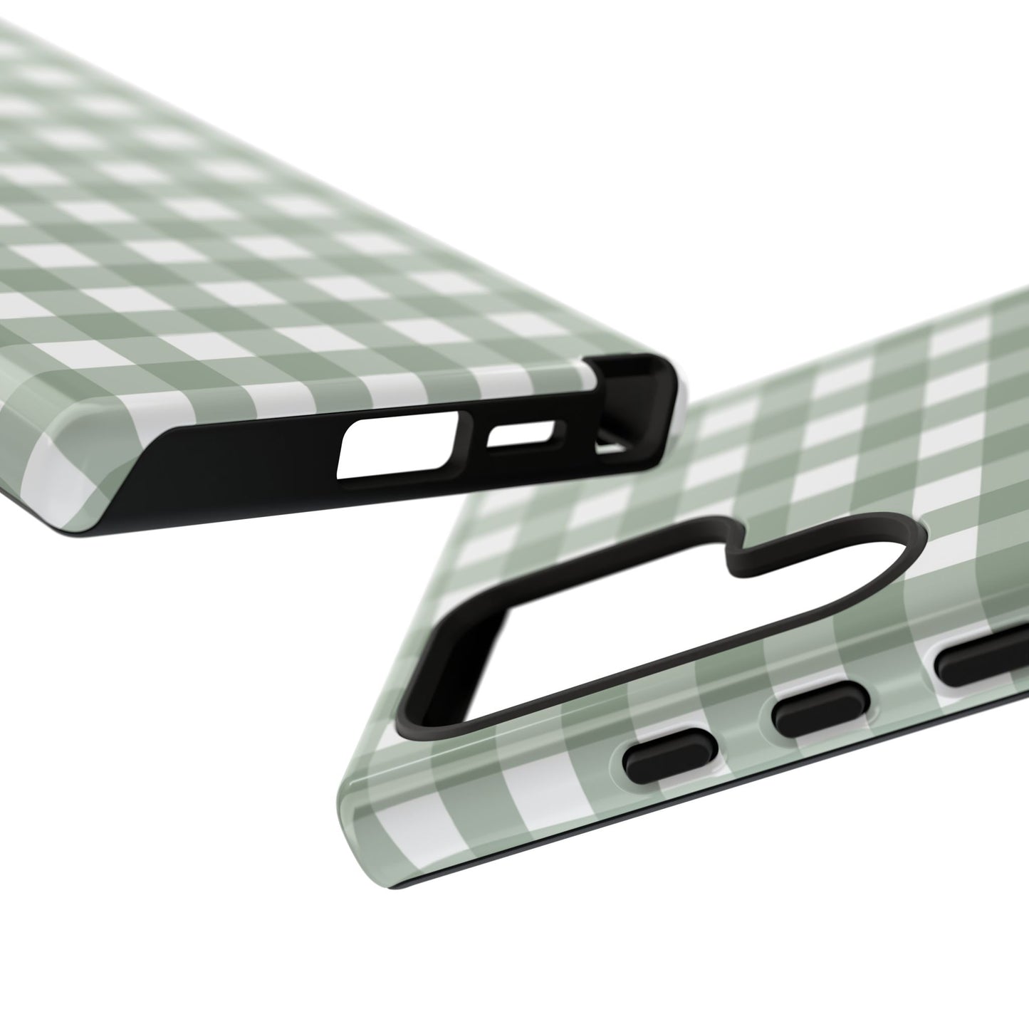 Green Gingham Airi Case | Tough Phone Case