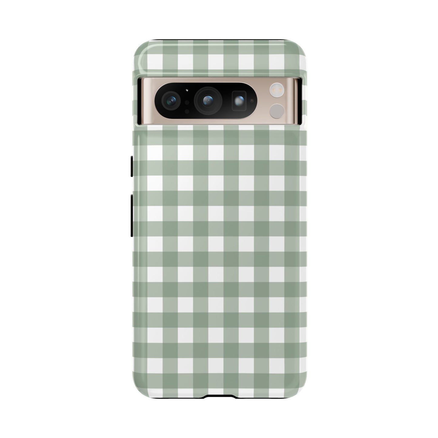 Green Gingham Airi Case | Tough Phone Case