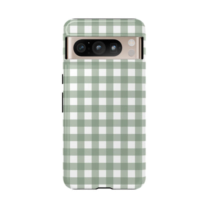 Green Gingham Airi Case | Tough Phone Case