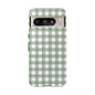 Green Gingham Airi Case | Tough Phone Case