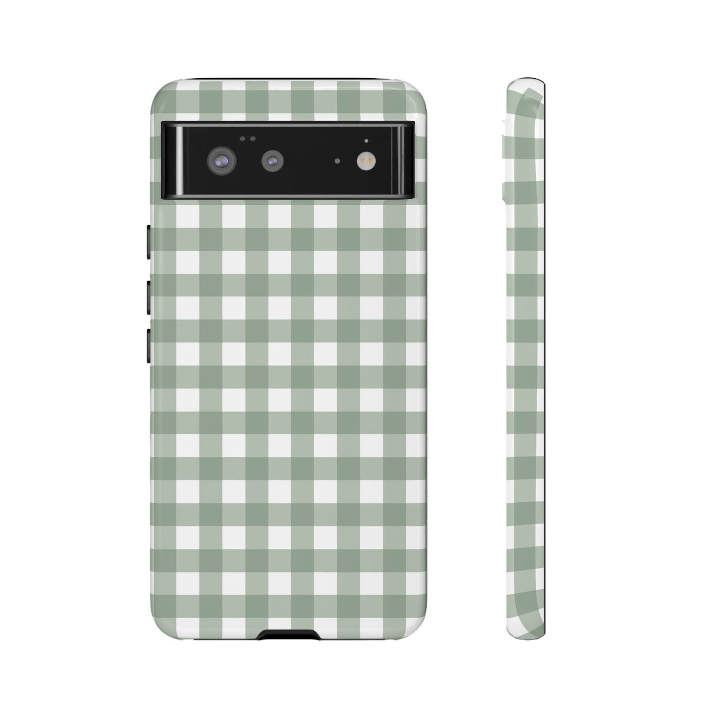 Green Gingham Airi Case | Tough Phone Case