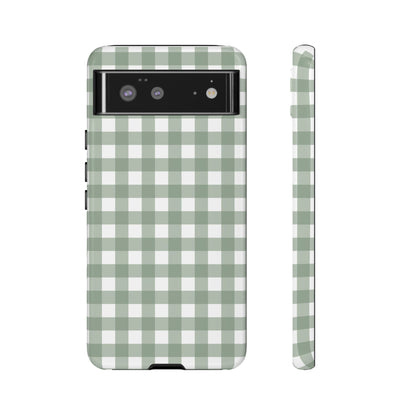 Green Gingham Airi Case | Tough Phone Case