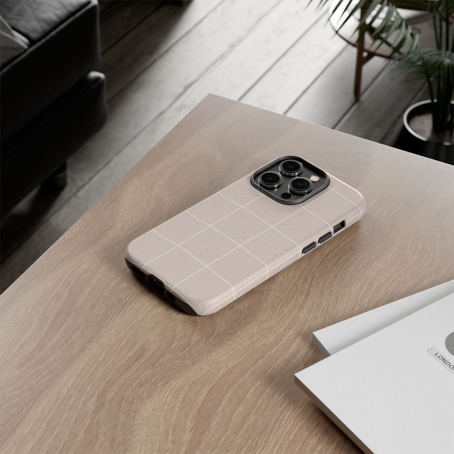 Sand Check Speckle Airi Case | Tough Phone Case