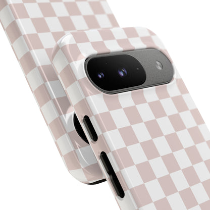 Nude Checkerboard Airi Case | Tough Phone Case
