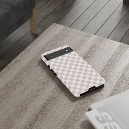 Nude Checkerboard Airi Case | Tough Phone Case