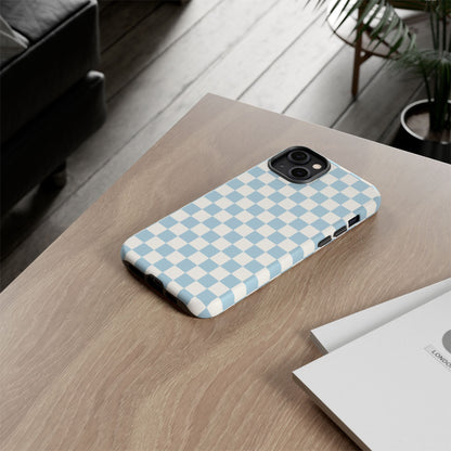 Blue Checkerboard Airi Case | Tough Phone Case