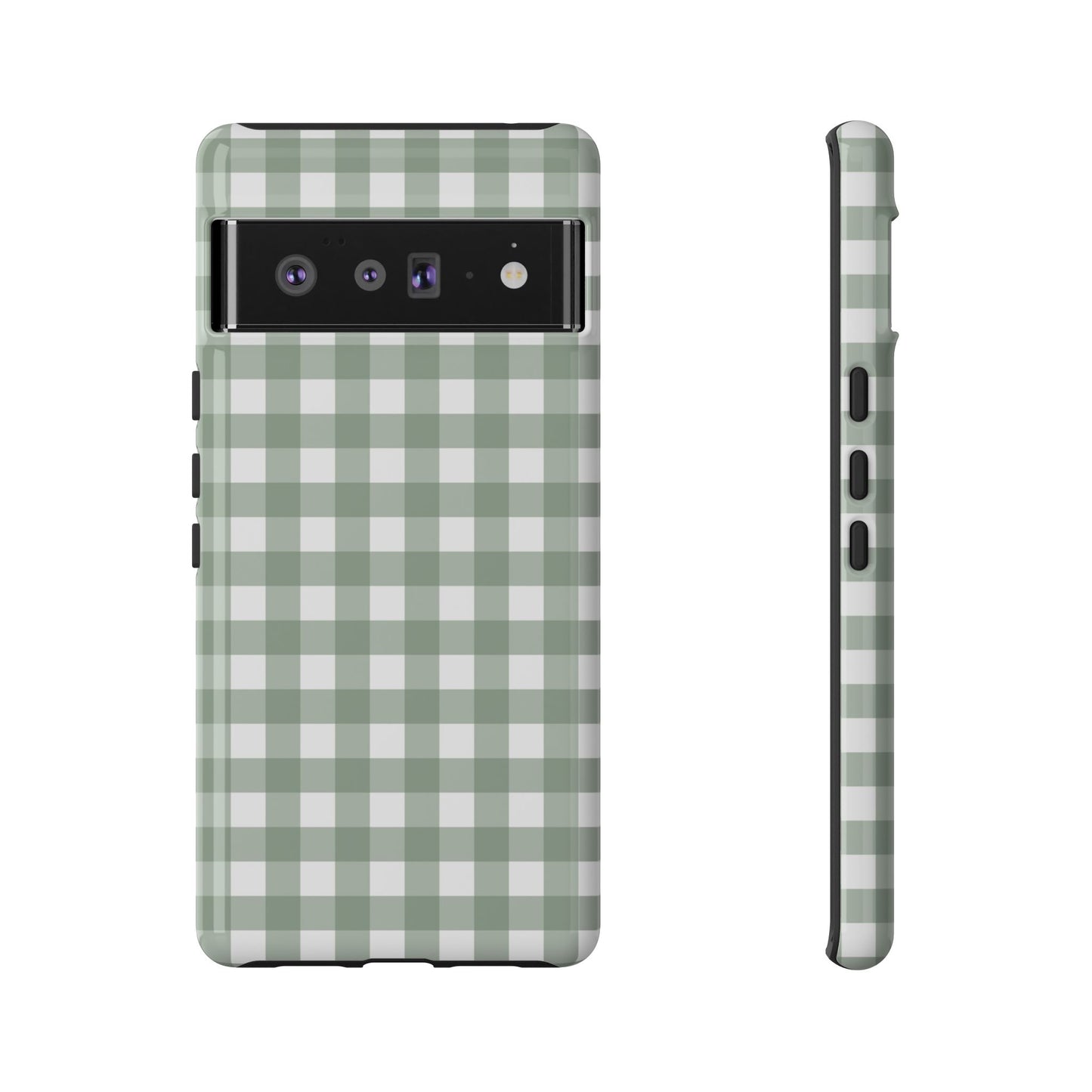 Green Gingham Airi Case | Tough Phone Case