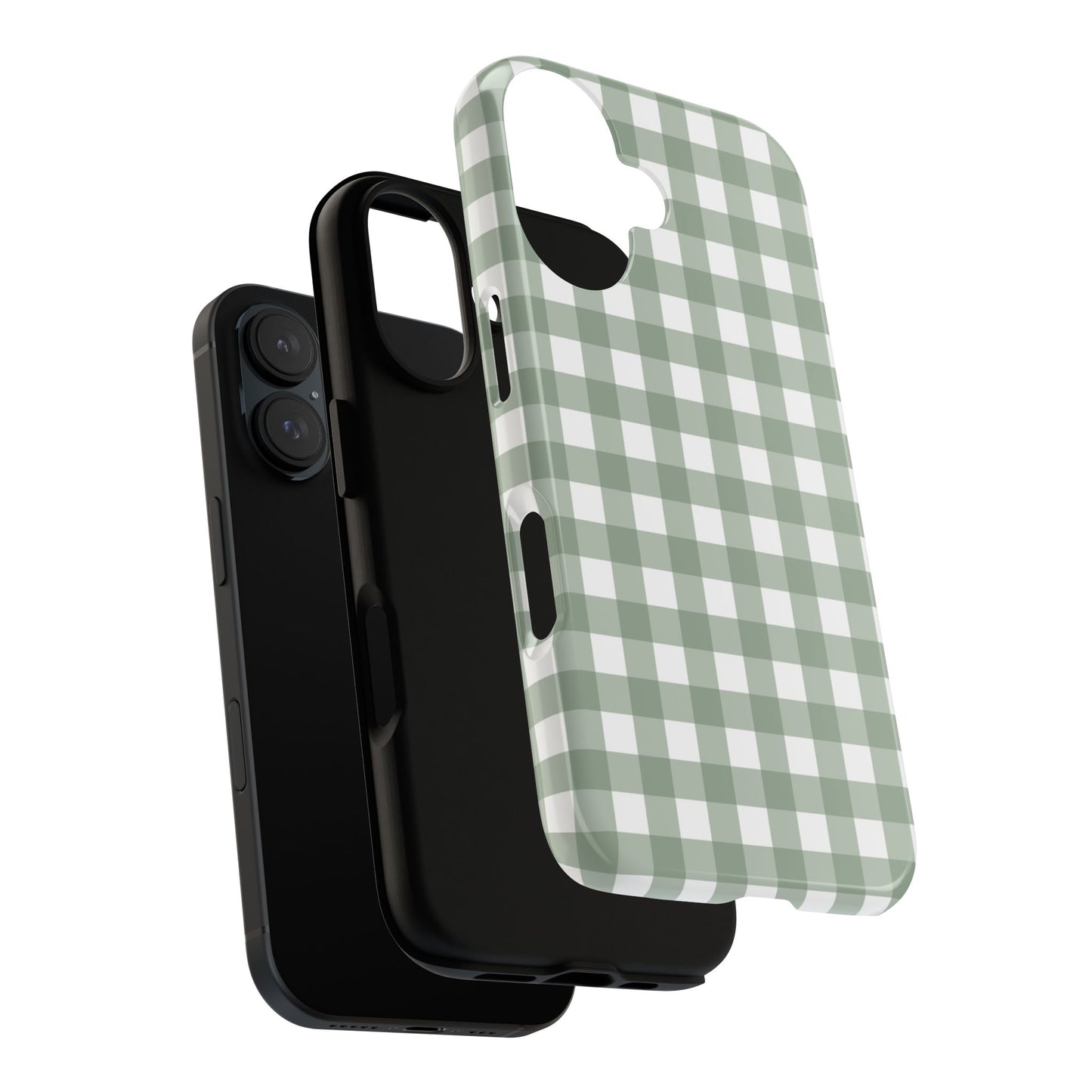 Green Gingham Airi Case | Tough Phone Case