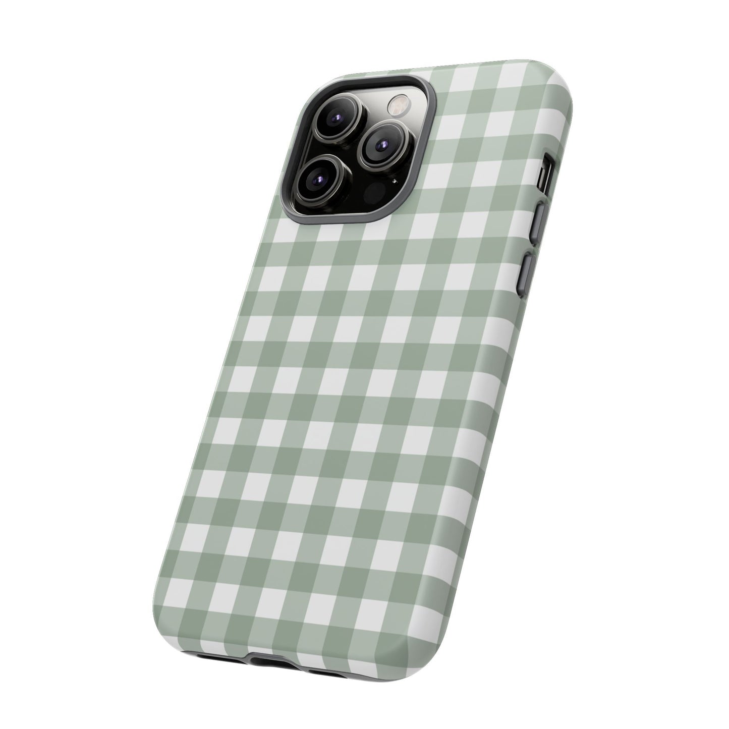 Green Gingham Airi Case | Tough Phone Case