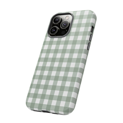 Green Gingham Airi Case | Tough Phone Case