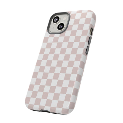 Nude Checkerboard Airi Case | Tough Phone Case