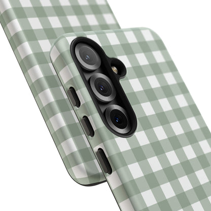 Green Gingham Airi Case | Tough Phone Case