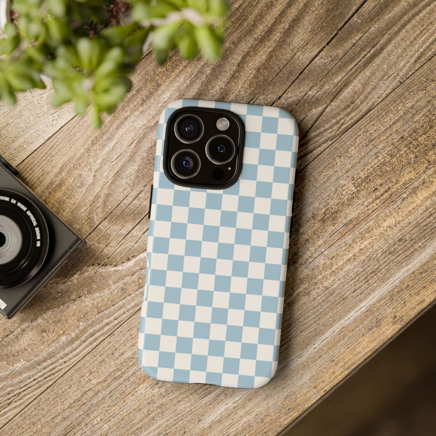 Blue Checkerboard Airi Case | Tough Phone Case