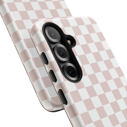 Nude Checkerboard Airi Case | Tough Phone Case