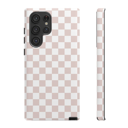 Nude Checkerboard Airi Case | Tough Phone Case