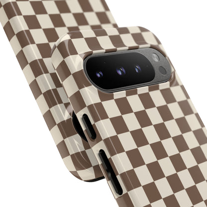 Chocolate Checkerboard Airi Case | Tough Phone Case