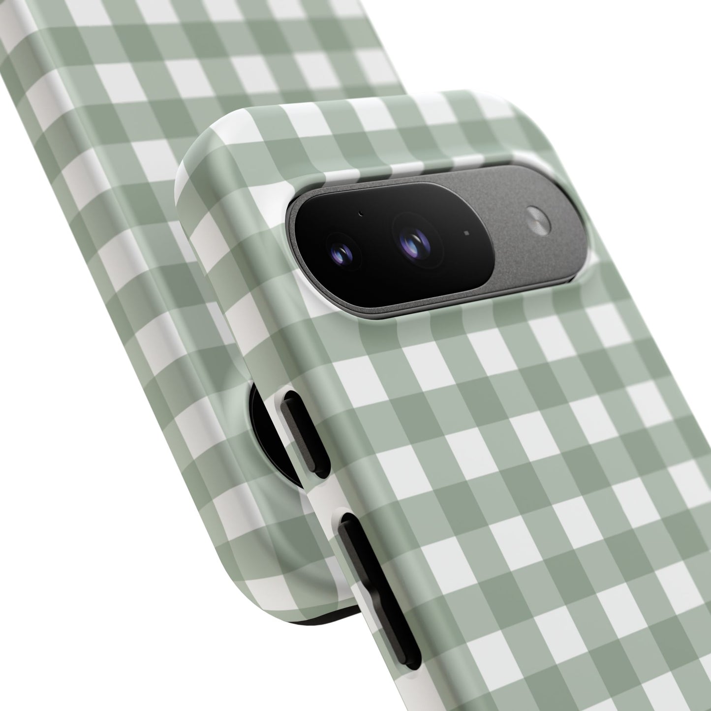 Green Gingham Airi Case | Tough Phone Case