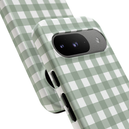 Green Gingham Airi Case | Tough Phone Case