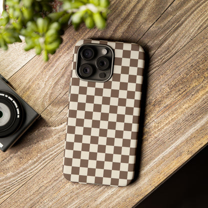 Chocolate Checkerboard Airi Case | Tough Phone Case
