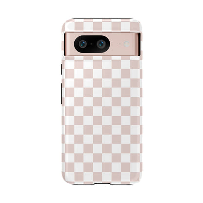 Nude Checkerboard Airi Case | Tough Phone Case