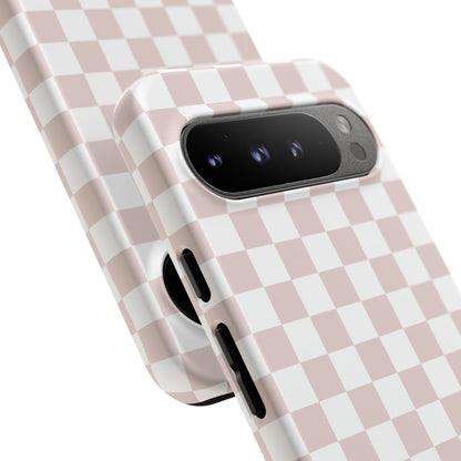 Nude Checkerboard Airi Case | Tough Phone Case