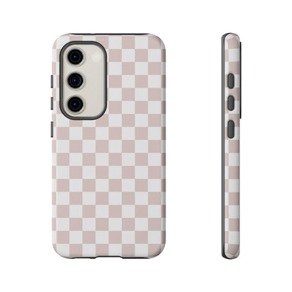 Nude Checkerboard Airi Case | Tough Phone Case