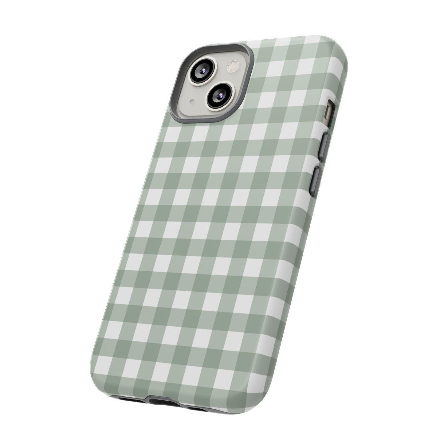 Green Gingham Airi Case | Tough Phone Case