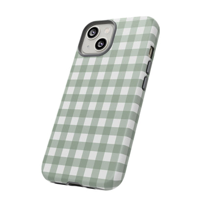 Green Gingham Airi Case | Tough Phone Case