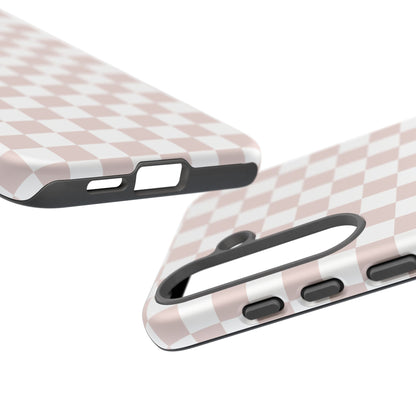 Nude Checkerboard Airi Case | Tough Phone Case
