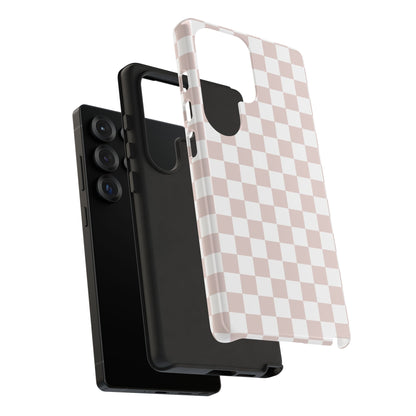 Nude Checkerboard Airi Case | Tough Phone Case