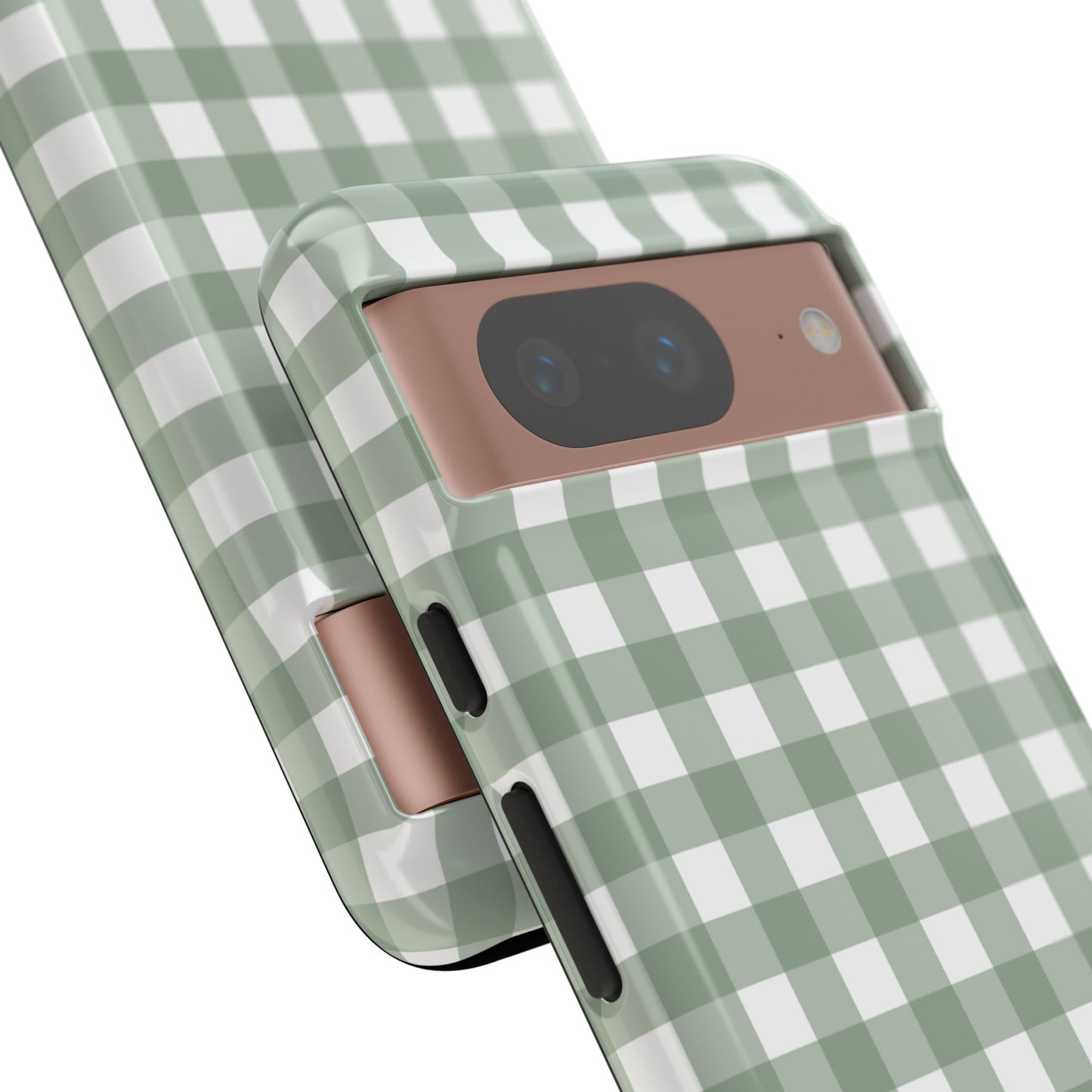 Green Gingham Airi Case | Tough Phone Case