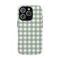 Green Gingham Airi Case | Tough Phone Case