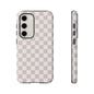 Nude Checkerboard Airi Case | Tough Phone Case