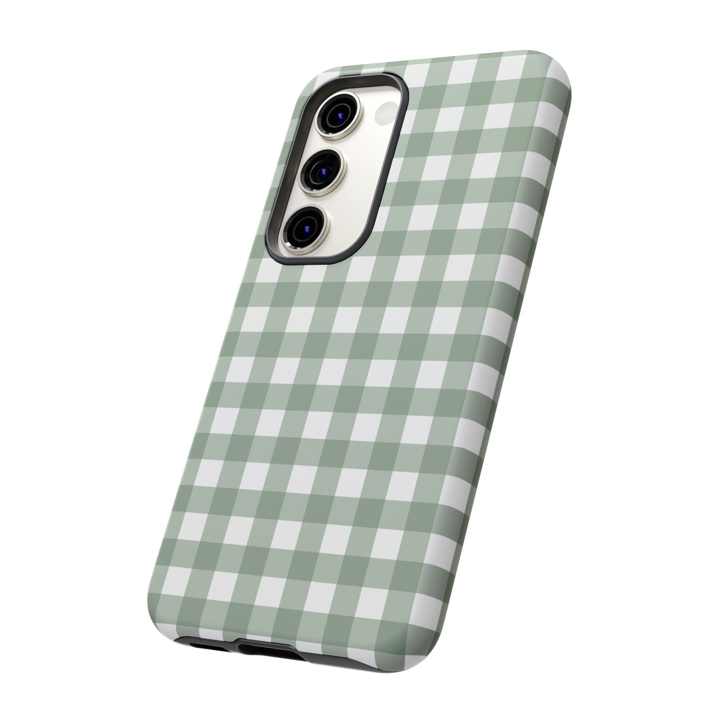 Green Gingham Airi Case | Tough Phone Case
