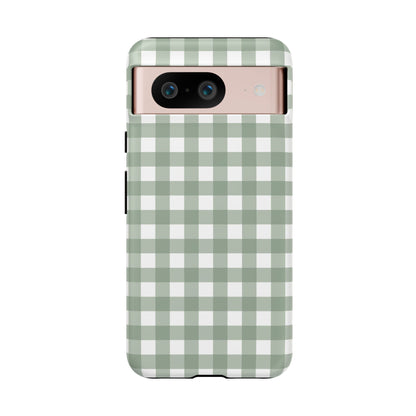 Green Gingham Airi Case | Tough Phone Case