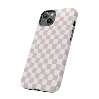 Nude Checkerboard Airi Case | Tough Phone Case