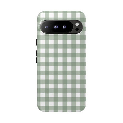 Green Gingham Airi Case | Tough Phone Case