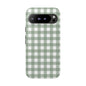 Green Gingham Airi Case | Tough Phone Case